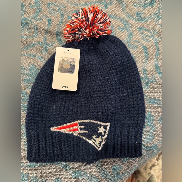 🆕 Woman’s Sequined Patriots Hat - Picture 1 of 6